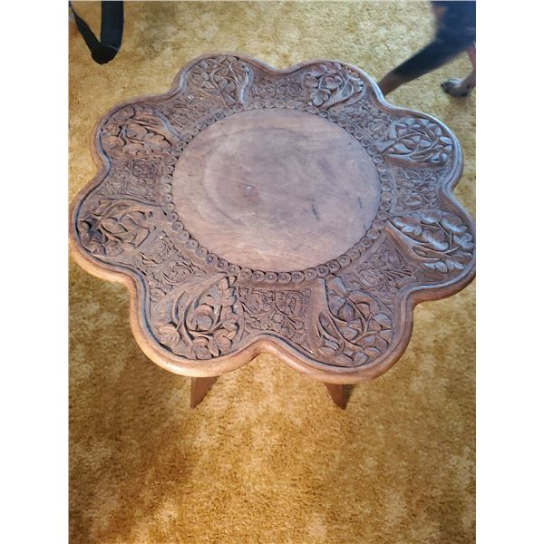 Moorish Satinwood Mother Of Pearl Inlay Chair 33W x 20D x 33T
