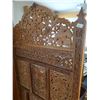 Image 2 : Heavily Carved Teak Dressing Screen 80W x 69T