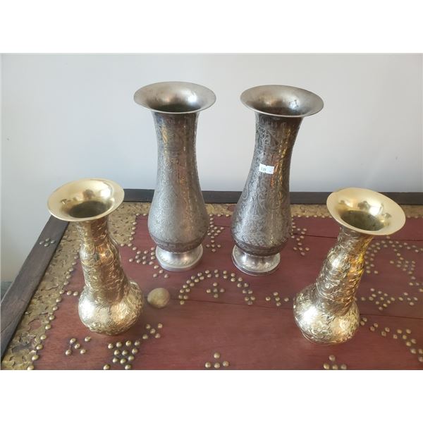 Moroccan Brass Vase Collection 12T Largest