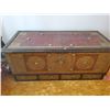 Image 1 : Antique Persian Brass Inlaid Blanket Chest 53L x 23D x