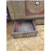 Image 4 : Antique Persian Brass Inlaid Blanket Chest 53L x 23D x