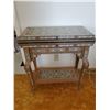 Image 1 : Antique Syrian Games Inlaid Table - Wood Inlays 26 x 26 x 29T