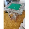 Image 2 : Antique Syrian Games Inlaid Table - Wood Inlays 26 x 26 x 29T