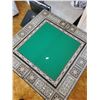 Image 3 : Antique Syrian Games Inlaid Table - Wood Inlays 26 x 26 x 29T