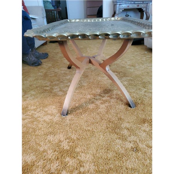 Middle Eastern Brass Coffee Table 41L x 23W x 20T