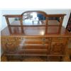 Image 1 : Georgian Mirrored Oak Sideboard Heavy Brass Pulls 72L x 26D x 56T
