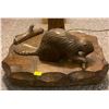 Image 2 : Carved Wood Beaver Lamp 31T