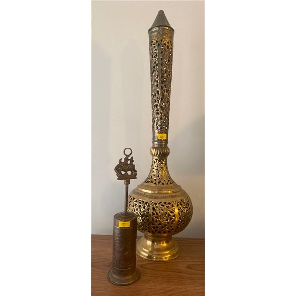 Antique Persian Brass Incense Burner