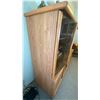 Image 2 : Oak Entertainment Center 67 x 22D x 56T Contents Not Included