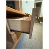 Image 3 : Oak Entertainment Center 67 x 22D x 56T Contents Not Included