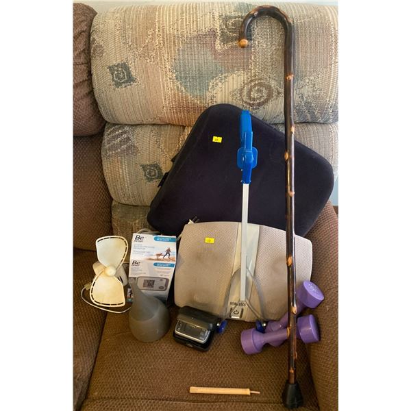 Homedics Lot - Massager, Humidifier, Weights, Fan, Cane