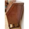Image 4 : Vintage Dark Oak FlipTop Desk With Stool