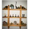 Image 1 : Wall Shelf Containing Various Trinkets From Around The World