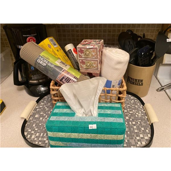 CoffeePot Toaster & Cooking Utensils