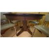 Image 3 : Mid Century Modern Chrome Kitchen Table & Chairs 44D x 29H