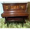 Image 1 : Wood Inlaid Parlor Conrad Krause Piano Berlin 59L 25D 52H In Basement - Bring Help To Move