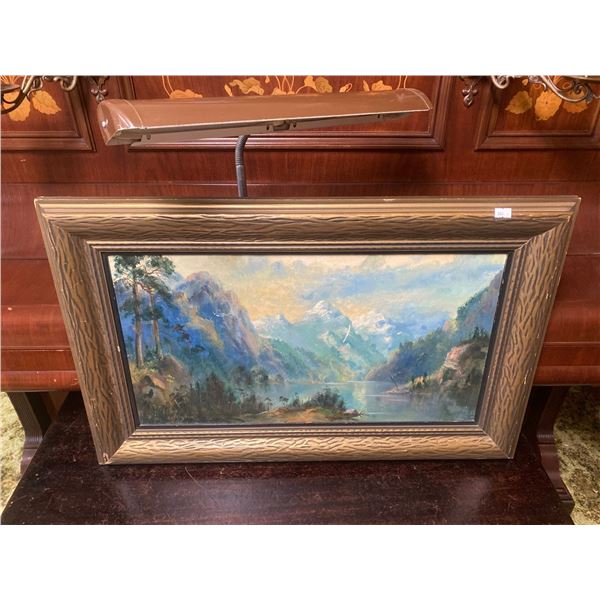 Framed Art Ogedn with Mountable Art Light 29x19