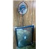 Image 1 : 54" Tall Vintage Stand up Clock & 20x29 Poster Frame PECO Glass