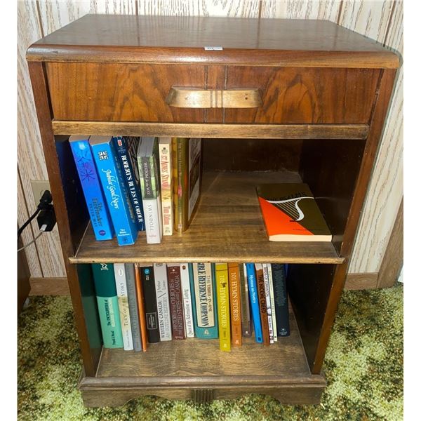 19x12x29 Vintage Honderich Tiger Wood Book Shelf