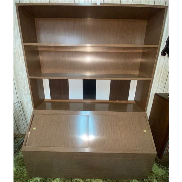 Vintage Mid Century Bookcase w/ Storage