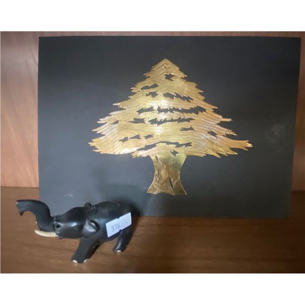 Gold & Black Foreign Decorative Collectables 9x12 5 pieces