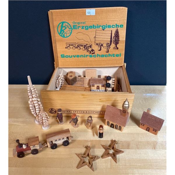 Wooden Carved Christmas Display