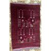 Image 2 : Silk Persian Rug w/ Tasseled Ends 29x46