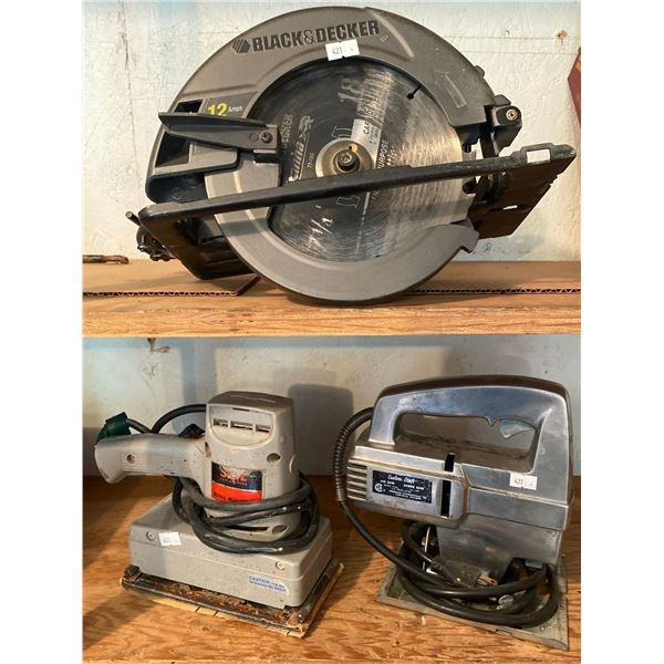 Black Decker Skill Saw Palm Sander & Jig Saw