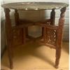 Image 2 : Hand Carved Morrocan Brass Top Table 16x16x15