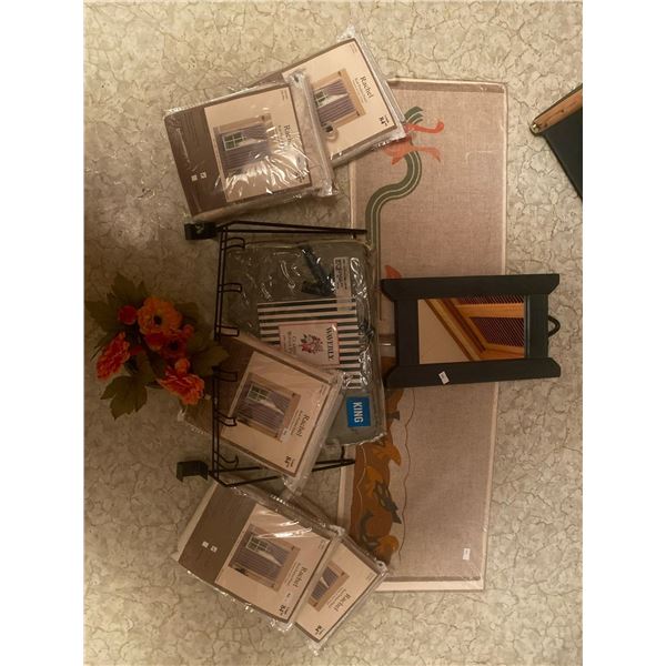 5 Pairs of Brand New Ivory Curtain Panels & Decorative Collectables