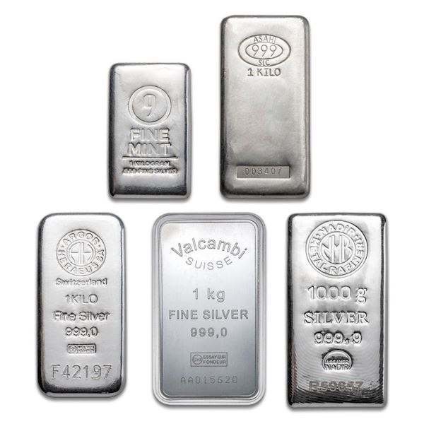 Random .999 Fine Silver 1 Kilo Bar.