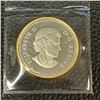 Image 2 : 2010 Canada Silver Dollar with 24 Gold Plating.