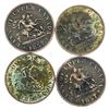 Image 2 : Lot of (4) Bank of Upper Canada 1857 Half PennyÂ Tokens Good