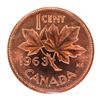 Image 1 : 1963 Canada 1 Cent. MS-64. Hanging 3; Red. ICCS.