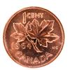 Image 1 : 1964 Canada 1 Cent. MS64. Rotated Die; red. ICCS.