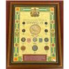 Image 1 : Selected Canadian Coinage of Edward VII with Silver - Wood Frame.