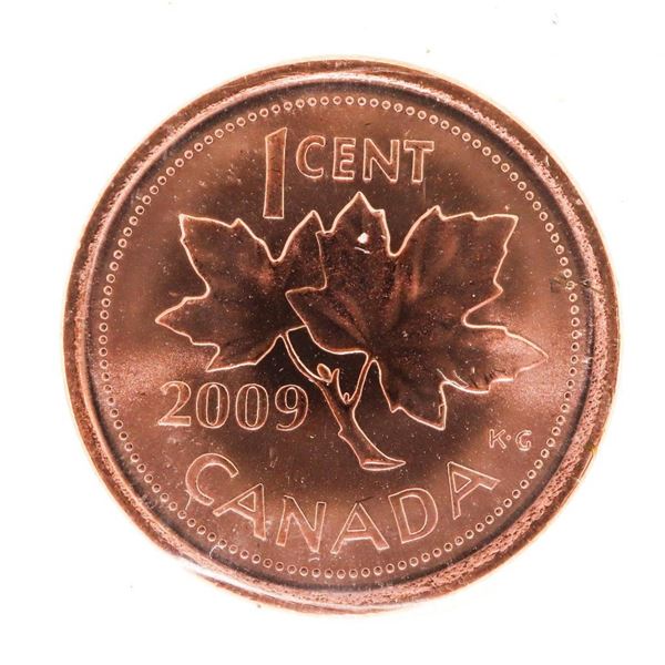 2009 Canada 1 Cent. MS-64. Magnetic; Red. ICCS.