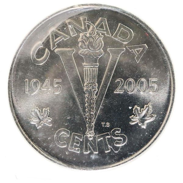 2005P Canada 5 Cents. MS64. VE Day. ICCS.