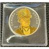Image 1 : 2007 Canada Silver Dollar with 24kt Gold Plating.