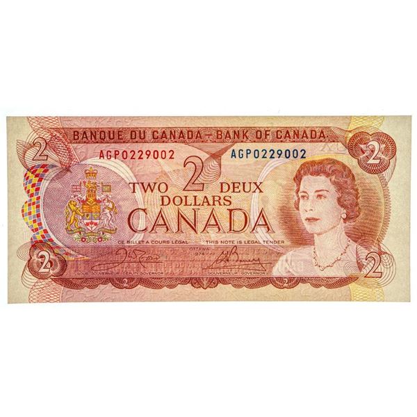 Bank Of Canada 1974 $2.