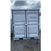 Image 1 : 12FT GREY OFFICE STORAGE SHIPPING CONTAINER 144"L X 87.5"W X 99"H WITH DUAL SWING REAR DOORS WITH