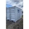 Image 2 : 12FT GREY OFFICE STORAGE SHIPPING CONTAINER 144"L X 87.5"W X 99"H WITH DUAL SWING REAR DOORS WITH