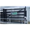 Image 1 : STEELMAN 20' BLACK METAL BI-PARTING FARM DRIVEWAY GATE WITH VERTICAL BARS *MUST HAVE PROPER TOOLS