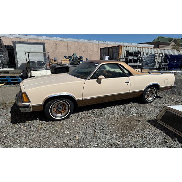 *MUST TOW, NOT SUITABLE FOR TRANSPORTATION* 1980 CHEVROLET EL CAMINO, BROWN, GAS,