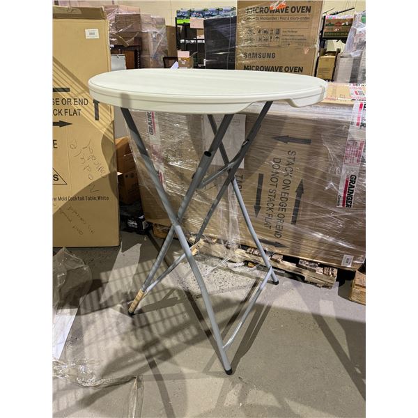 *NEW* 32" HIGH ROUND BLOW MOLD FOLDING COCKTAIL TABLE