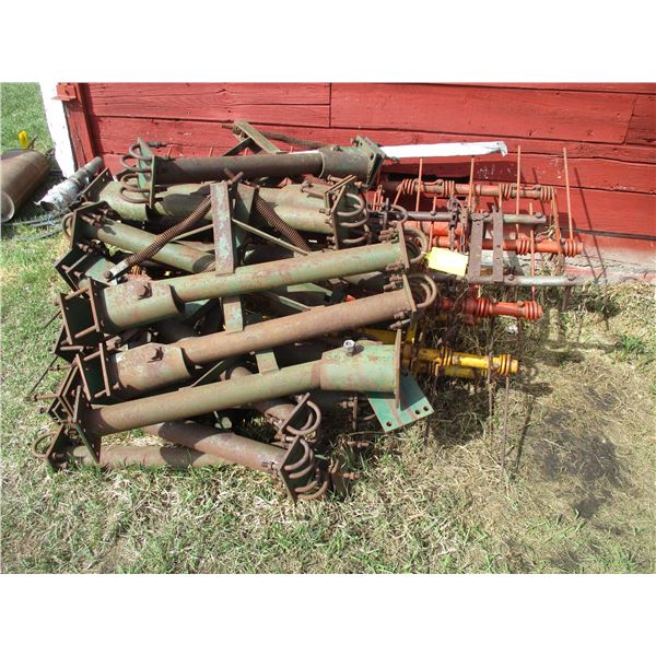 Lot of Mounted Tine Harrows