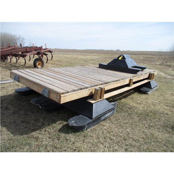 Floating Dock With Extra Flotation Buoy - 16' x 6'