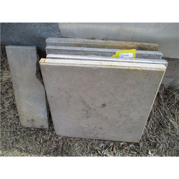 (4 Times Bid Price) (4) Patio Blocks - 2' Square