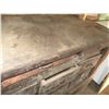 Image 4 : Vintage Workbench With Leg Vise - 68" x 25"