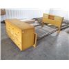 Image 1 : Double Bed - Headboard, Footboard, Springs - 4' Wide; Dresser - 6 Drawers, No Mirror